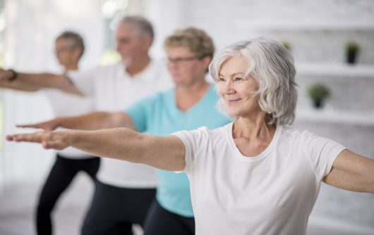 Seniors exercising