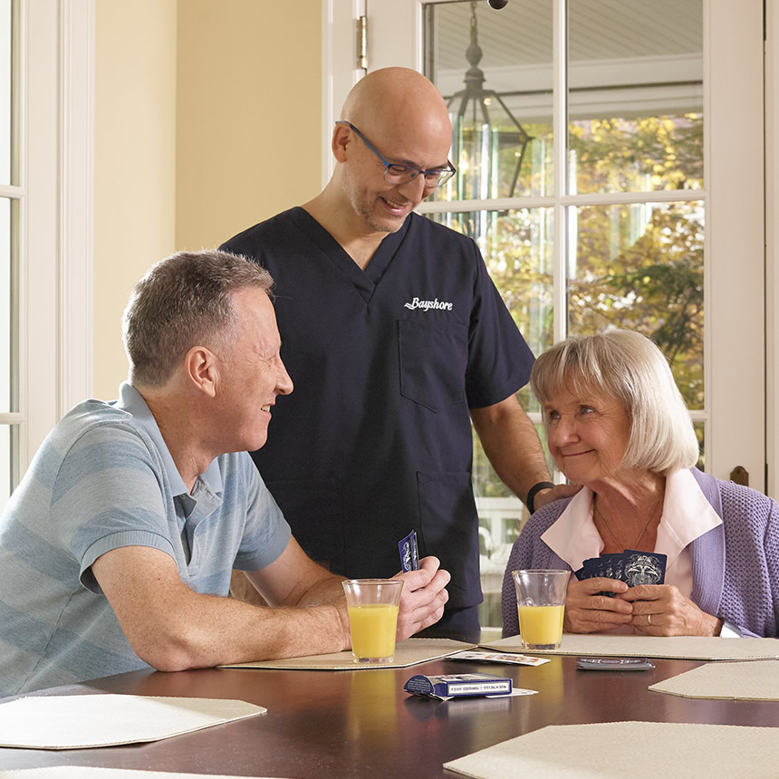 physiotherapist with couple