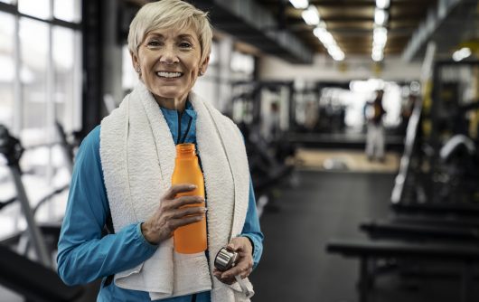 Happy Woman Drinking Water