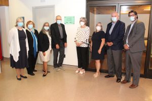 Group of Bayshore employees wearing masks