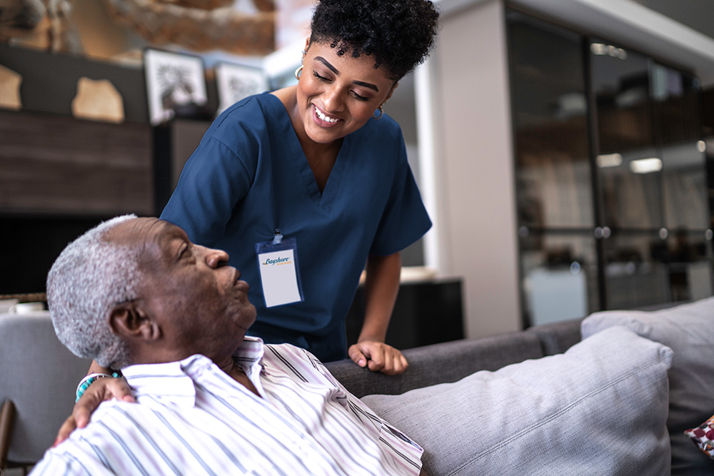 Bayshore Worker with Senior in home