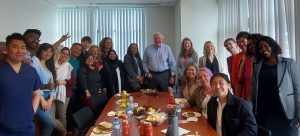 Bayshore employees posing for a photo with President, Stuart Cotrelle