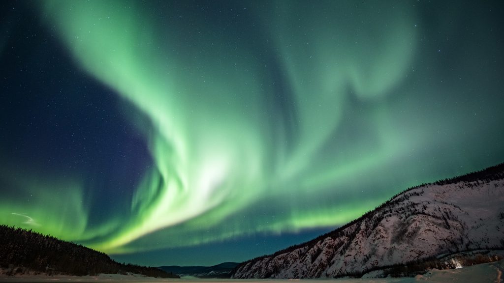 Aurora borealis,Yukon Territory,Canada