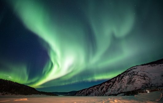 Aurora borealis,Yukon Territory,Canada