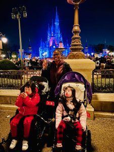 Tanya and girls at disney land