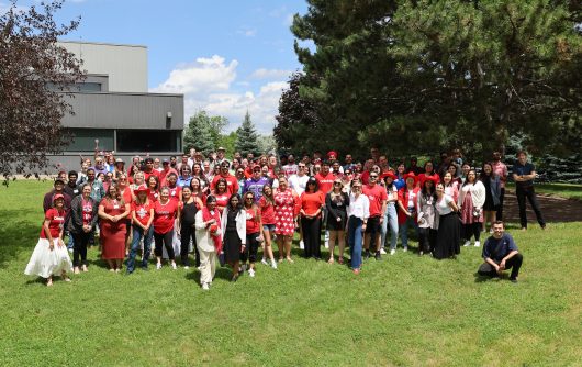Bayshore head office employees during their annual Canada Day celebration in 2024