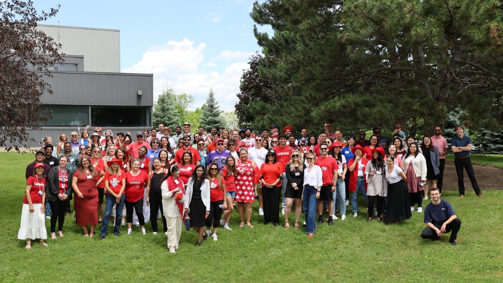 Bayshore head office employees during their annual Canada Day celebration in 2024