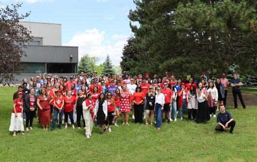 Bayshore head office employees during their annual Canada Day celebration in 2024