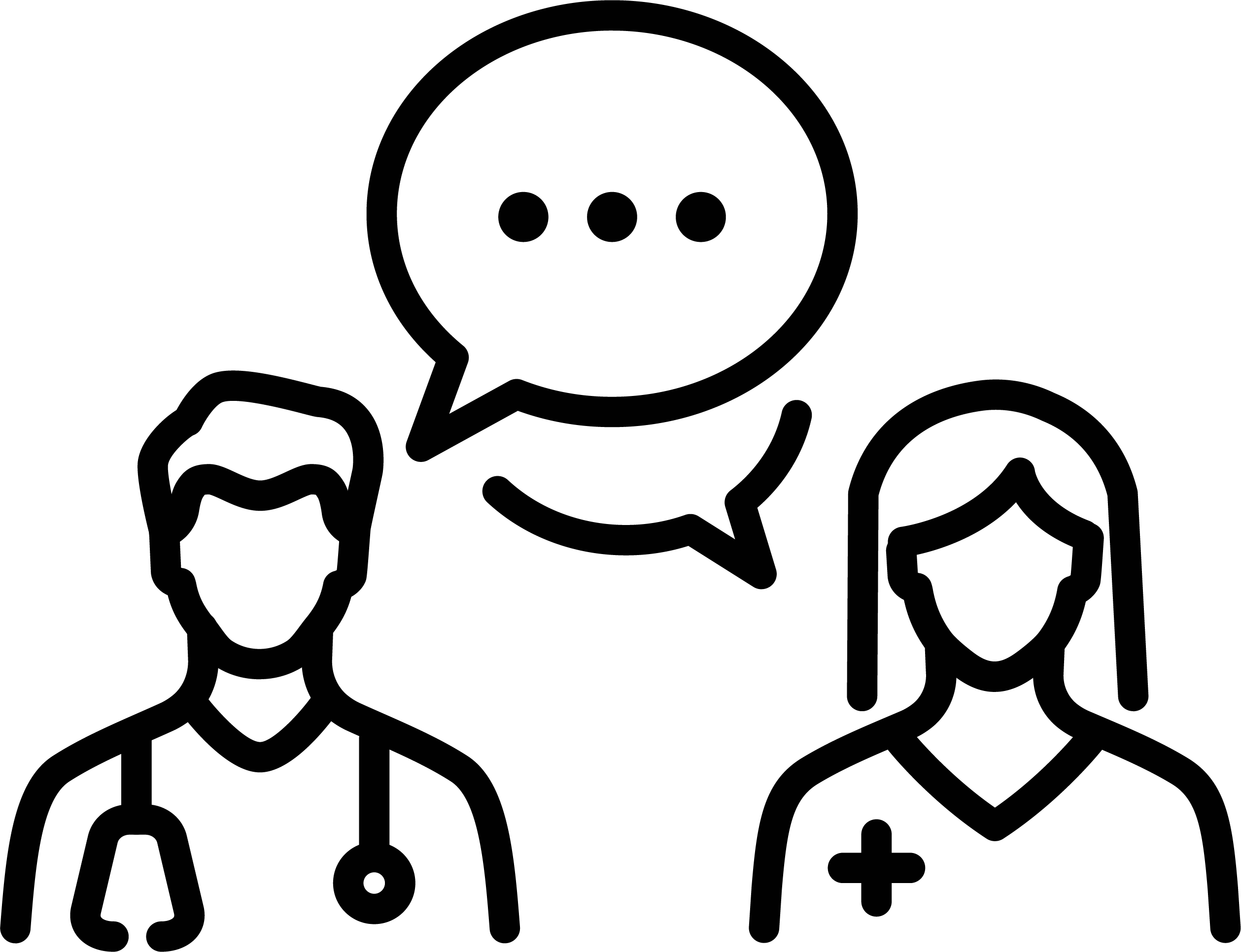 Medical personnel chat icon